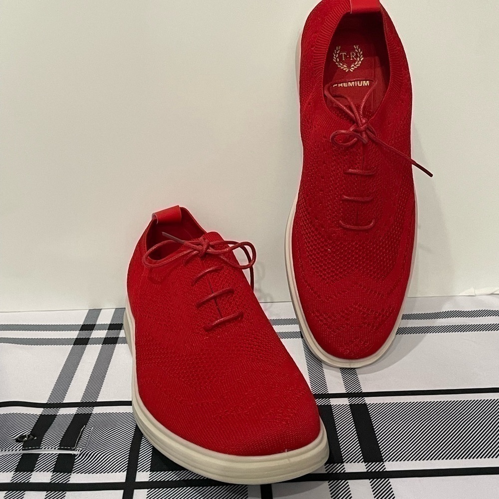 TR shoes sneaker casual red wing tip pattern